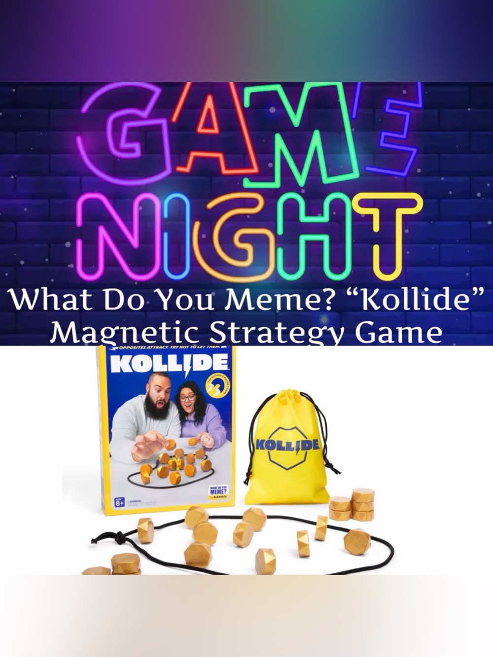 What Do You Meme? “Kollide” Magnetic Attraction Strategy Game (Family) - New